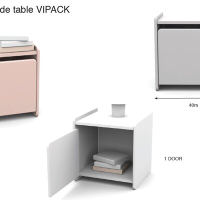 Kiddy nachttafel Muntgroen