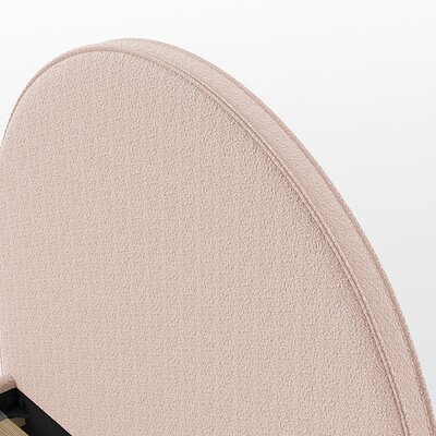 Moon bed 90 x 200 cm bouclé Roze