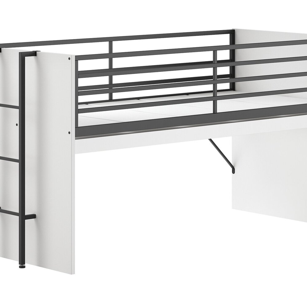 Sam halfhoogslaper (85) 90 x 200 cm Wit/zwart