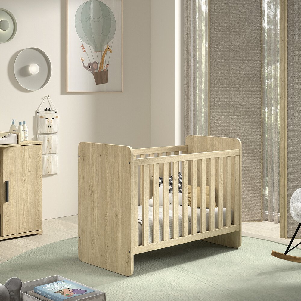 Sam doorgroeibed 60 x 120 cm + 90 x 200 cm Eik