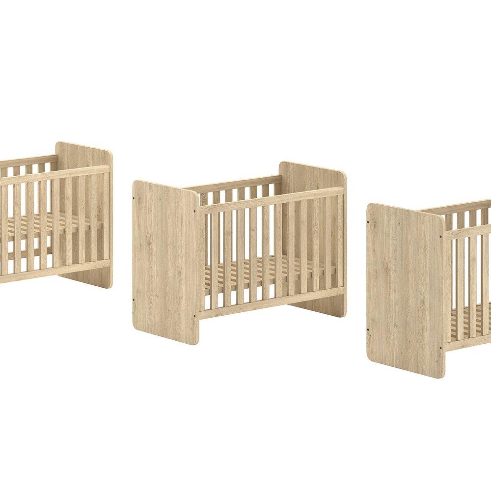 Sam doorgroeibed 60 x 120 cm + 90 x 200 cm Eik