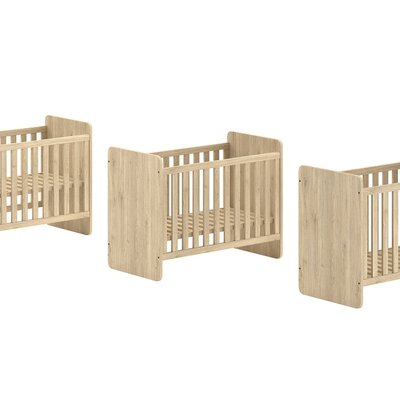 Sam doorgroeibed 60 x 120 cm + 90 x 200 cm Eik