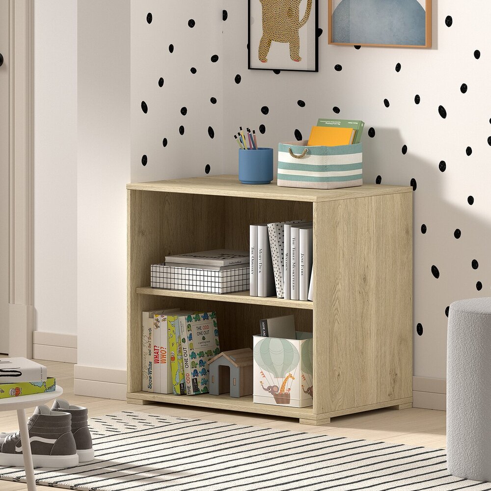 Sam boekenkast voor halfhoogslaper Eik