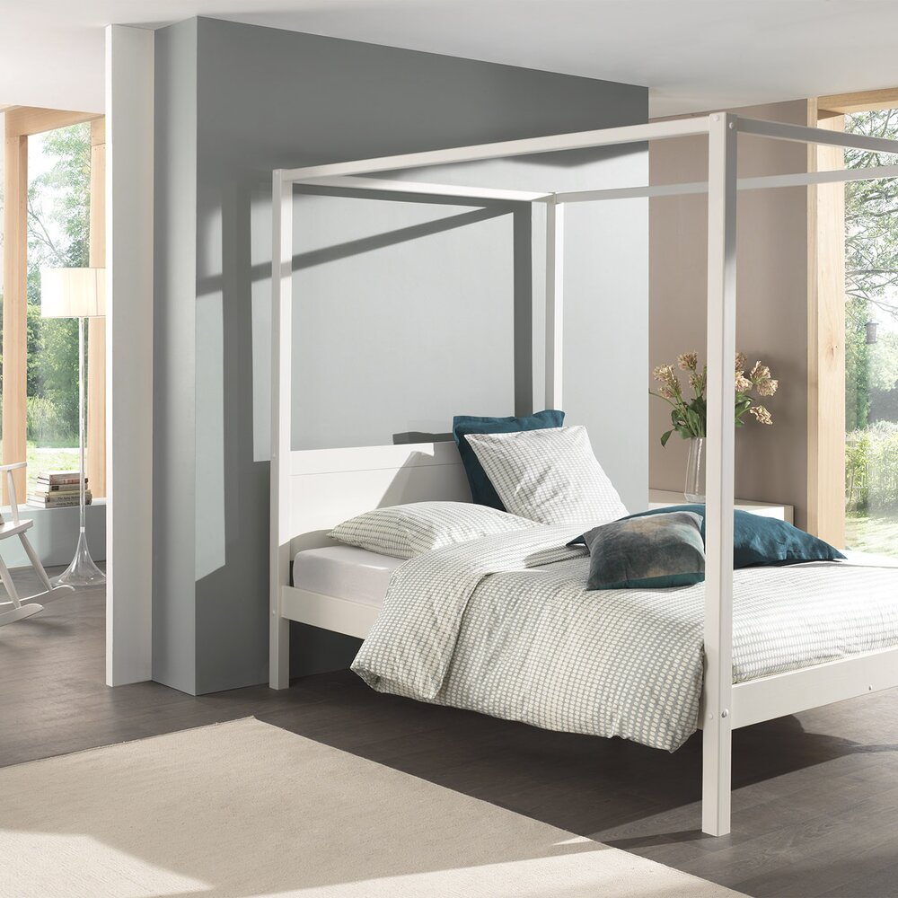 Pino hemelbed 140 x 200 cm Wit