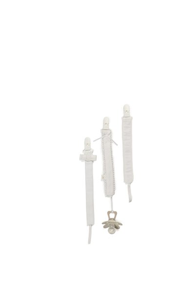 Fopspeenketting Mimo met kantje Wit-wit