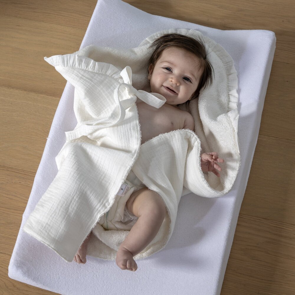 Luxe handdoek tetra & badstof Luxe handdoek tetra & badstof