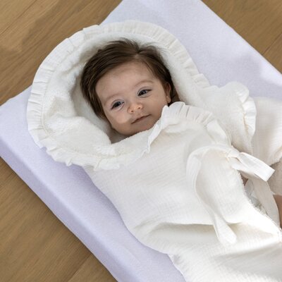 Luxe handdoek tetra & badstof Luxe handdoek tetra & badstof