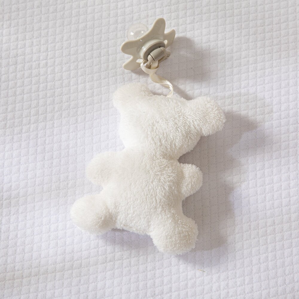 Fopspeen-knuffelbeertje Wit Fopspeen-knuffelbeertje Wit