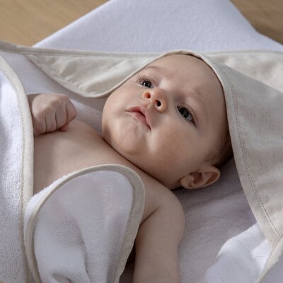 Kaphanddoek + washand 70x70 cm Linnen collectie