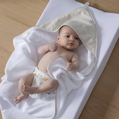 Kaphanddoek + washand 70x70 cm Linnen collectie