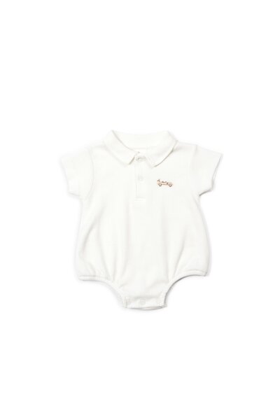 Babyromper Ralph wafelstof Ecru