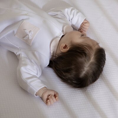 Babypakje Coralie italian fleece + roze accent