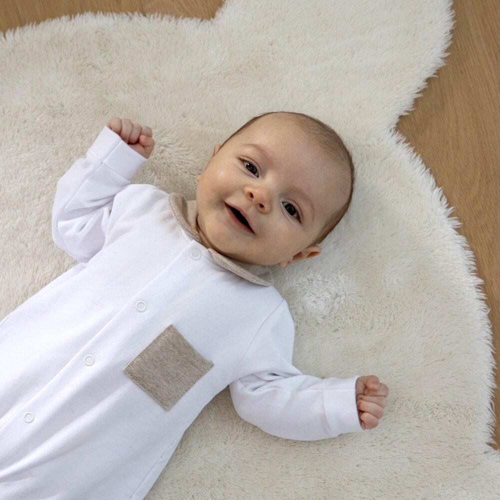 Babypakje Clément italian fleece + beige accenten