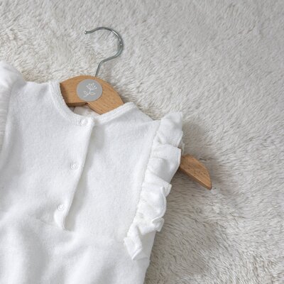 Babyromper Rosie badstof Ecru