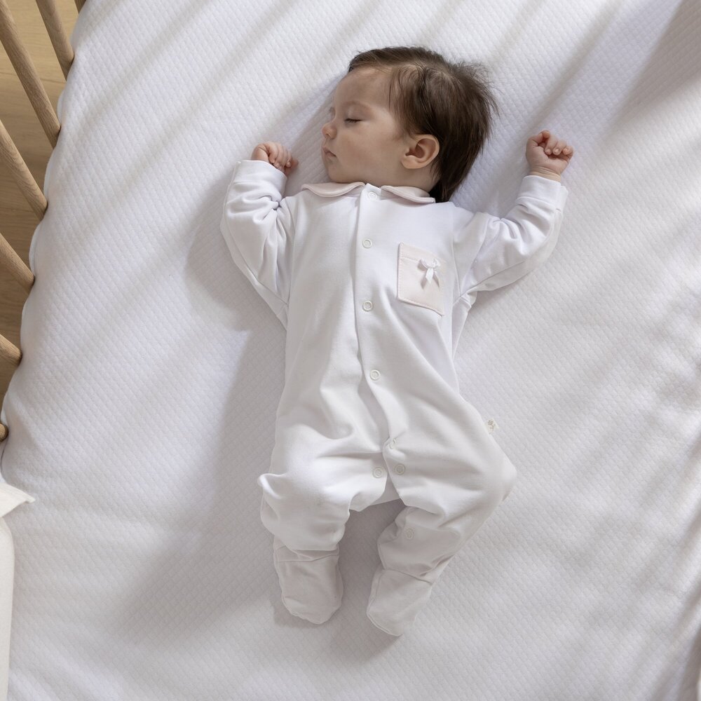 Babypakje Coralie italian fleece + roze accent