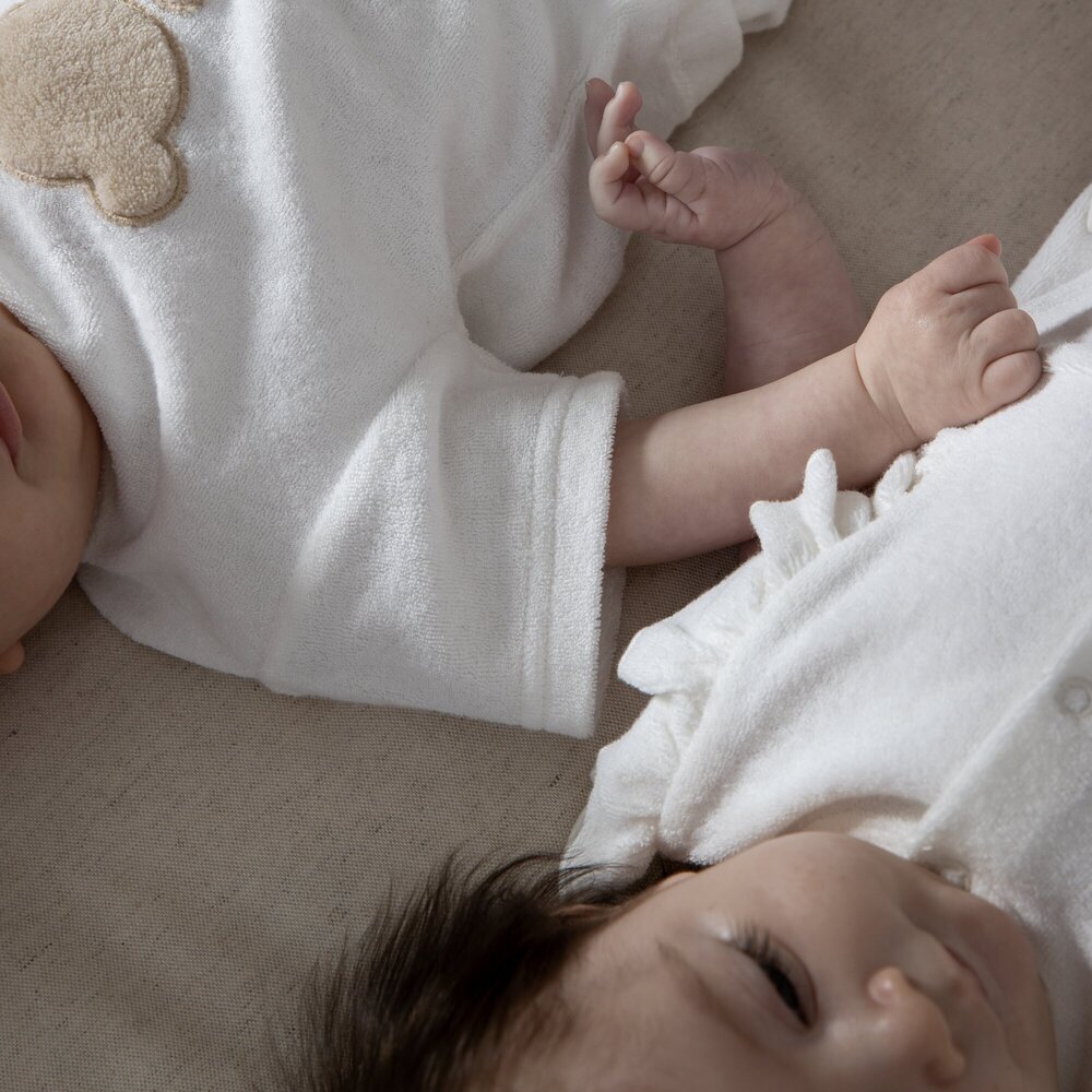 Babyromper Rosie badstof Ecru