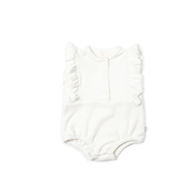 Babyromper Rosie badstof Ecru