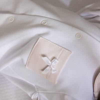 Babypakje Coralie italian fleece + roze accent