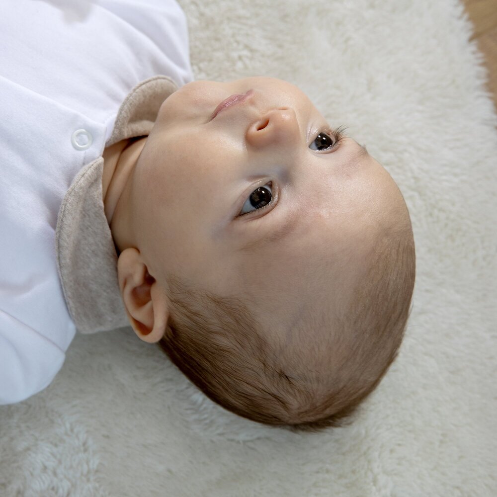 Babypakje Clément italian fleece + beige accenten