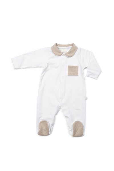 Babypakje Clément italian fleece + beige accenten Babypakje Clément italian fleece + beige accenten