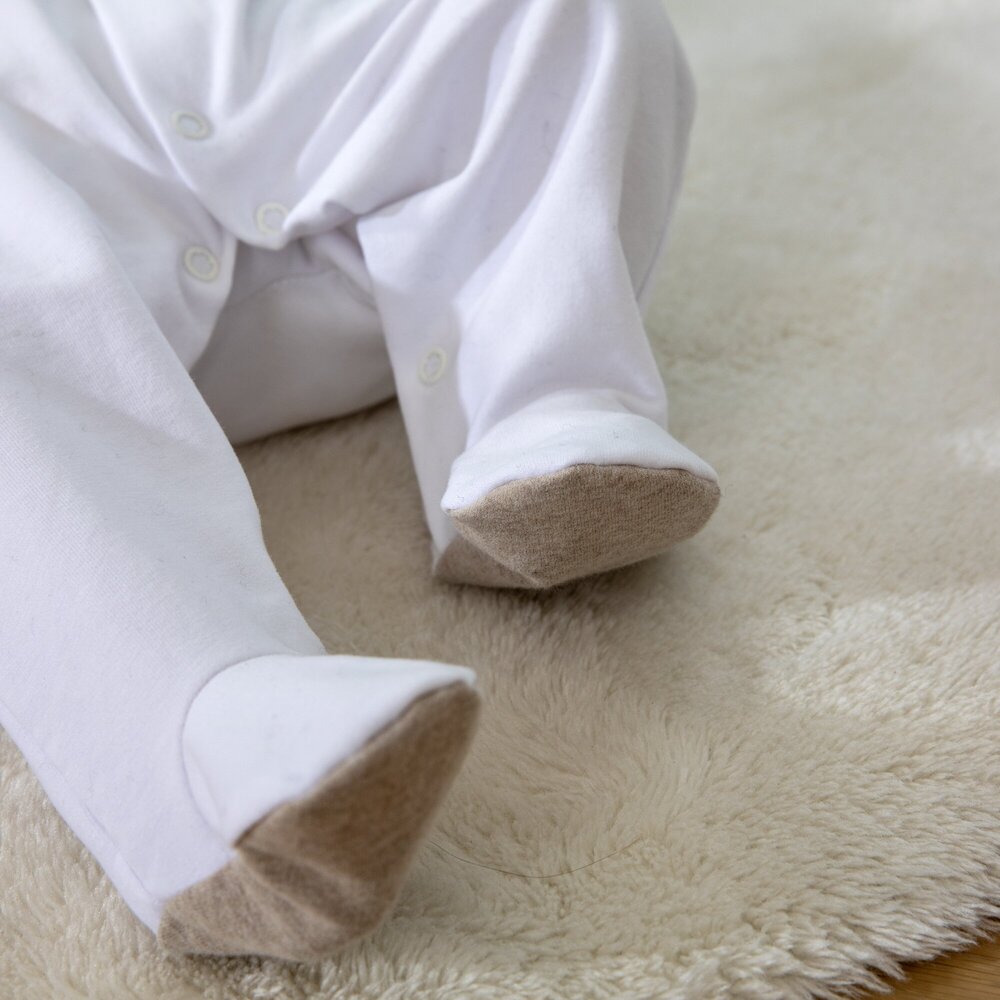 Babypakje Clément italian fleece + beige accenten