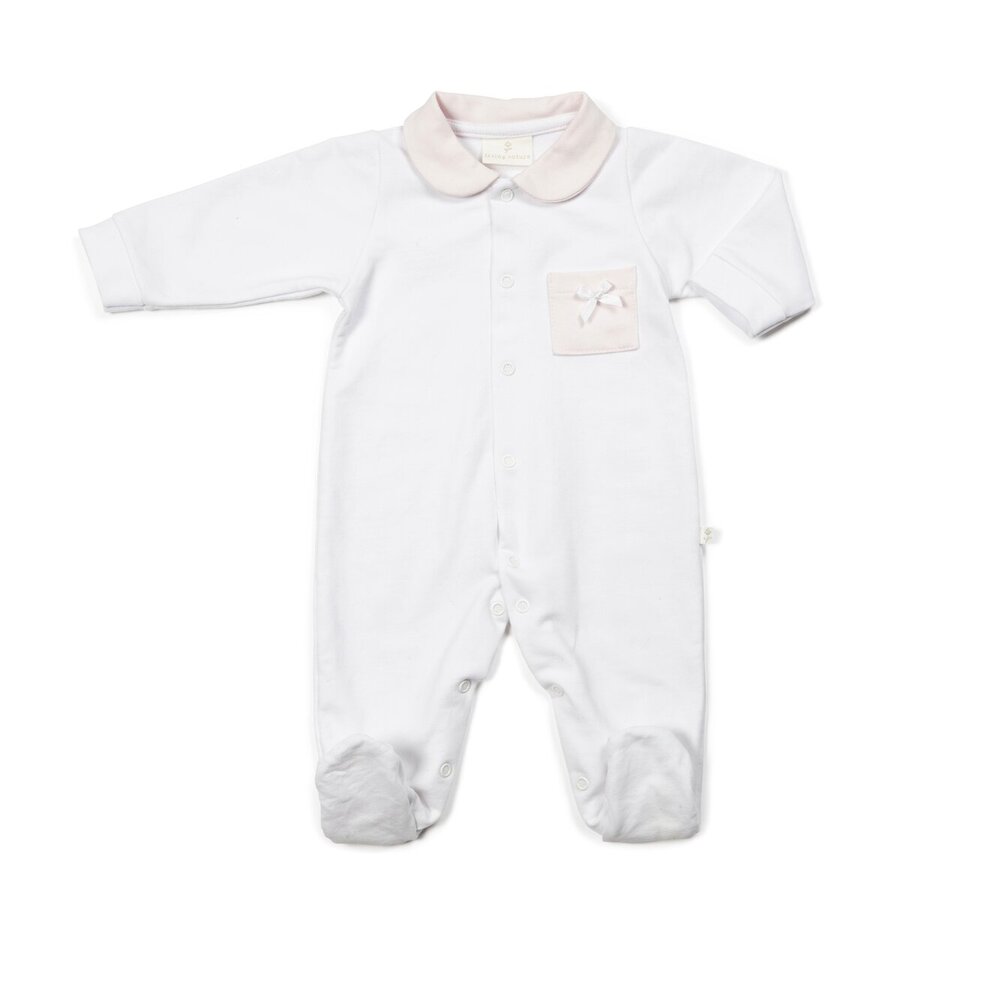 Babypakje Coralie italian fleece + roze accent