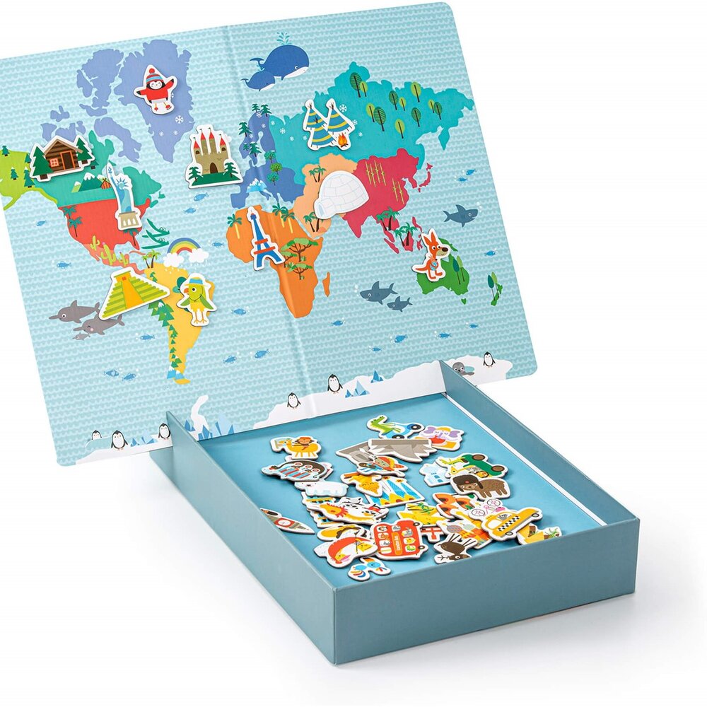 Spel Magnetisch Wereldkaart Spel Magnetisch Wereldkaart