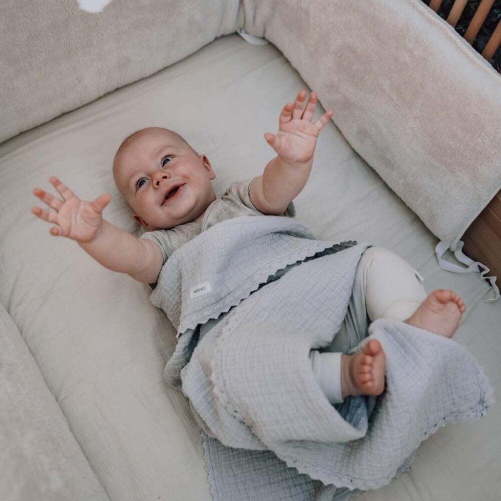 Wiegdeken lace Elba Stone