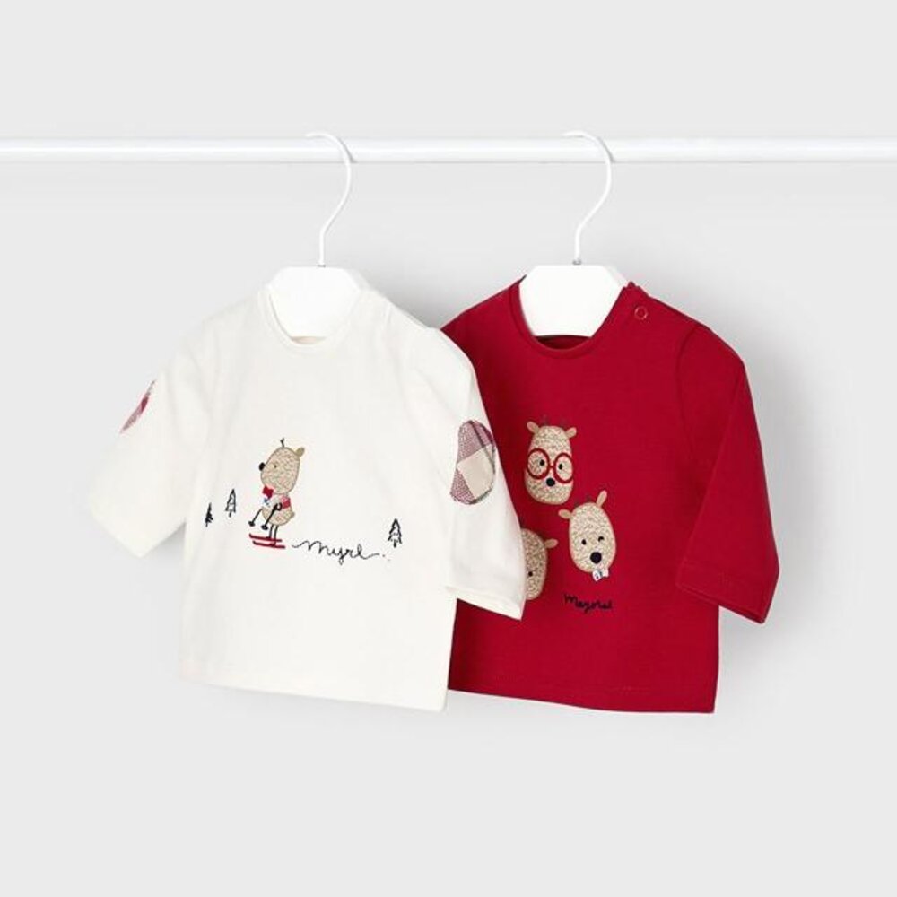 Set 2 geklede T-shirts lange mouwen Gui