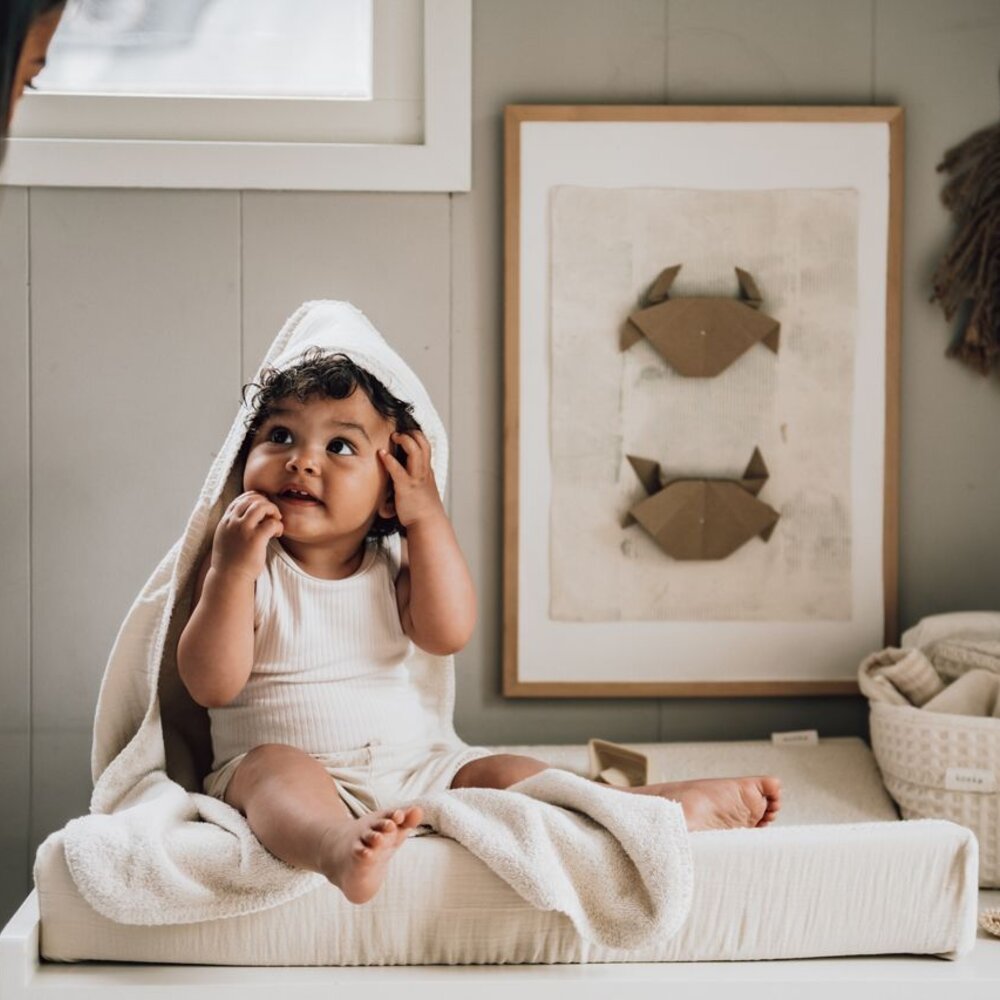 Aankleedkussenhoes Faro 45x73 cm warm white