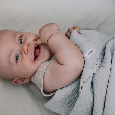 Wiegdeken lace Elba Stone