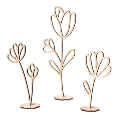 Tussen de bloemen - Bij - trio 25x25