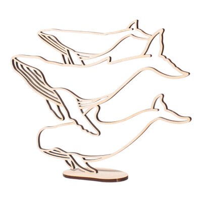 In de oceaan - Walvis - lijn 25x25