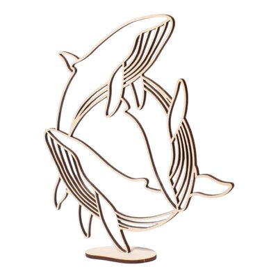 In de oceaan - Walvis - cirkel 25x25