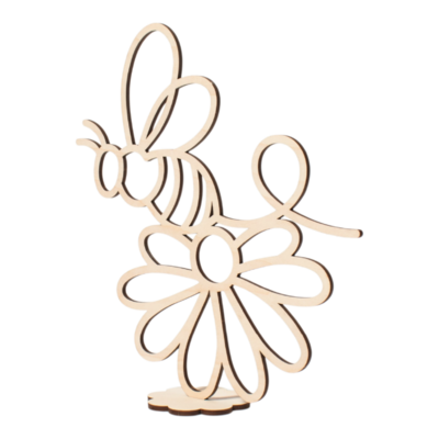 Tussen de bloemen - Bij - rust 25x25 Tussen de bloemen - Bij - rust 25x25