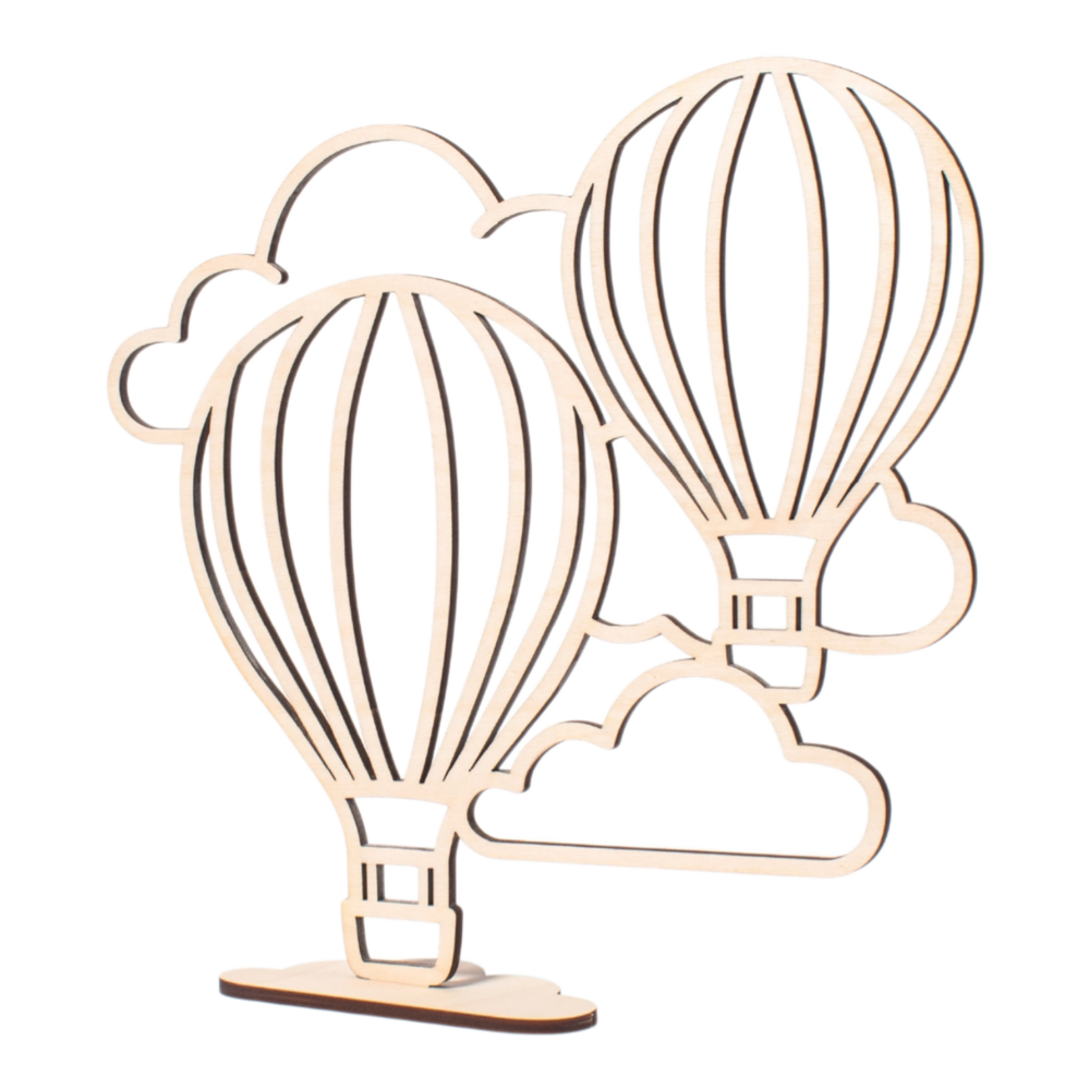 Boven de wolken - Luchtballon - duo 25x25 Boven de wolken - Luchtballon - duo 25x25