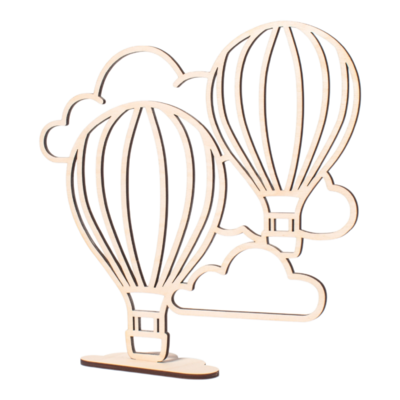 Boven de wolken - Luchtballon - duo 25x25 Boven de wolken - Luchtballon - duo 25x25