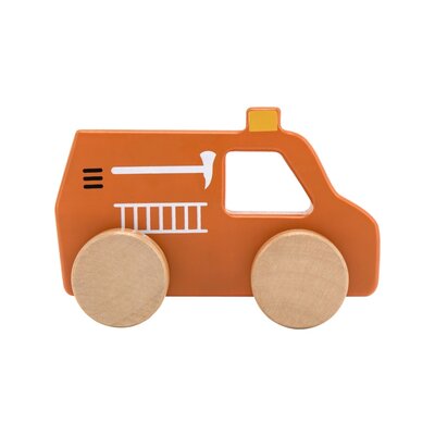 Houten brandweerwagen