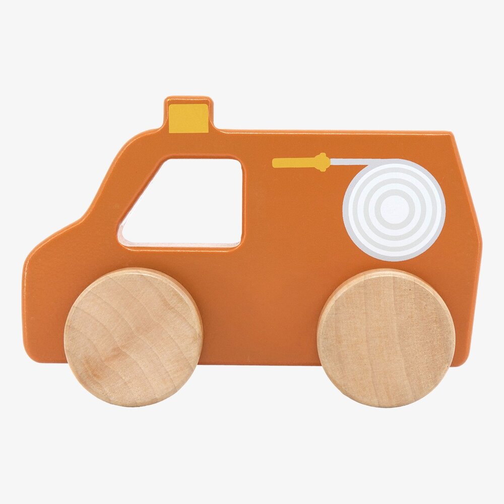 Houten brandweerwagen