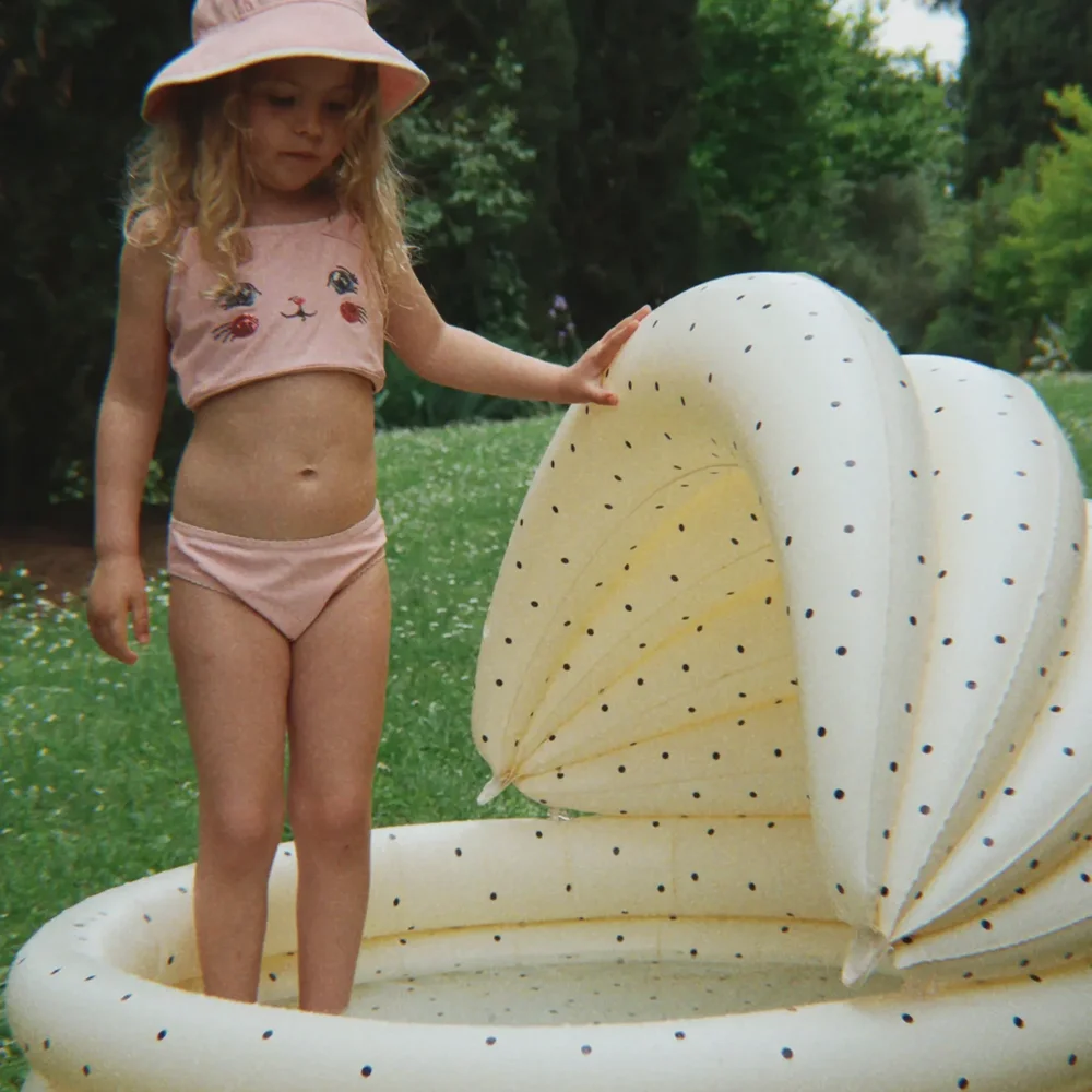 Zwembad met overkapping Navy dot