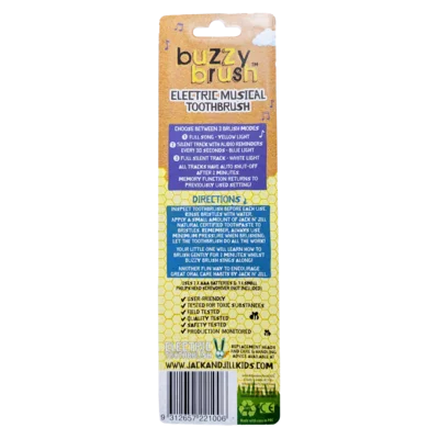 Buzzy brush muzikale elektrische tandenborstel