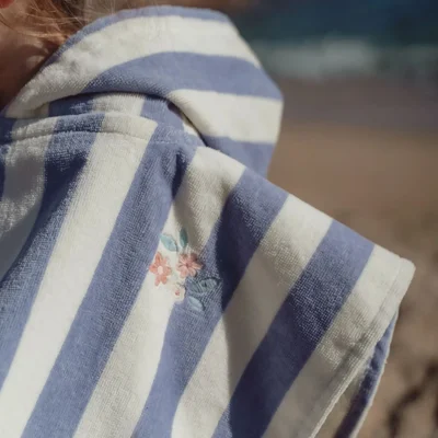 Beach Poncho Dreamy Purple Stripe