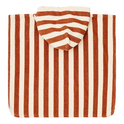 Beach Poncho Ocean World Brown Stripe