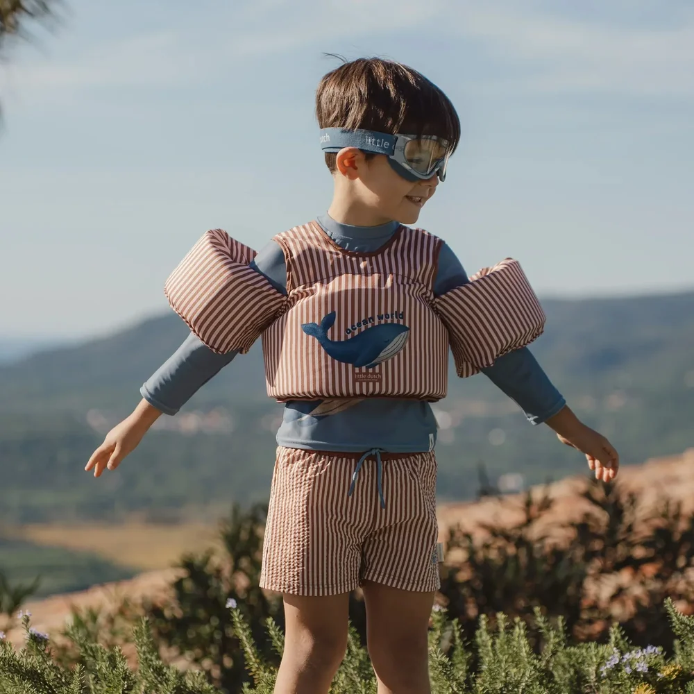 Zwemshort Ocean Brown Stripes