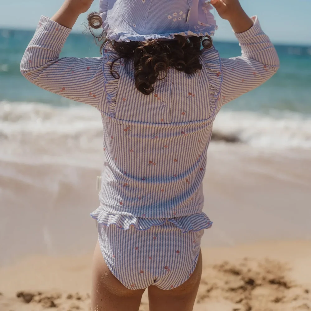 Ruffle Swim Bottoms Dreamy Stripes Ruffle Swim Bottoms Dreamy Stripes