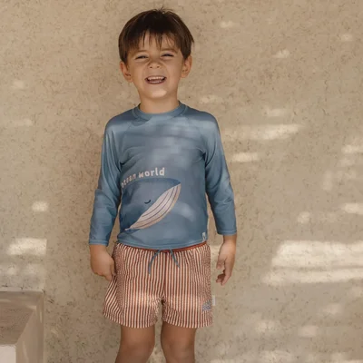 Zwemshort Ocean Brown Stripes