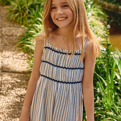 Stripes dungarees Medium Blue Stripes dungarees Medium Blue