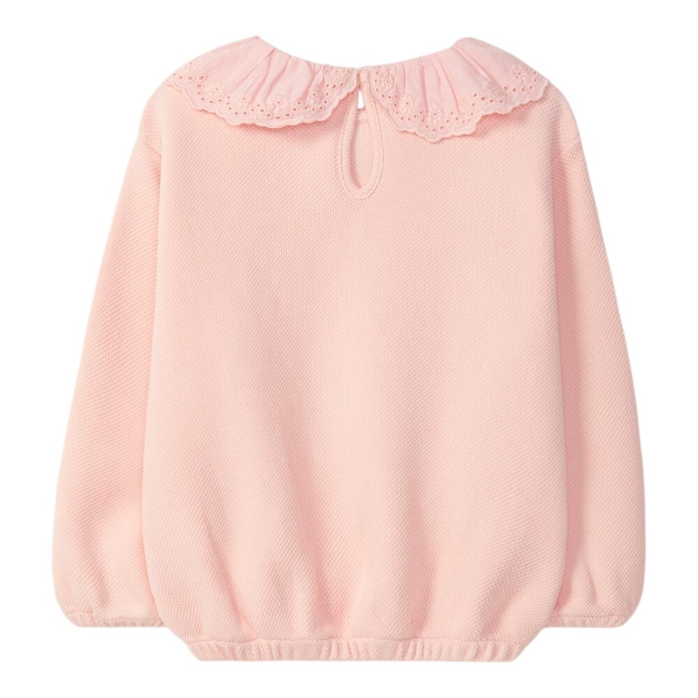 Sweatshirt w/ collar Pink