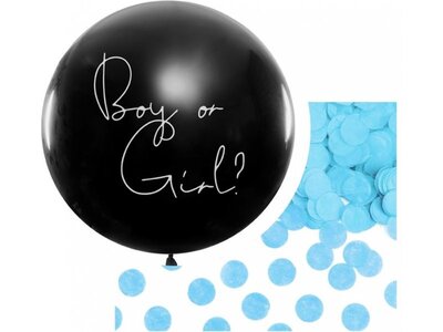 Gender reveal ballon - Confetti - Ø1m Jongen Gender reveal ballon - Confetti - Ø1m Jongen