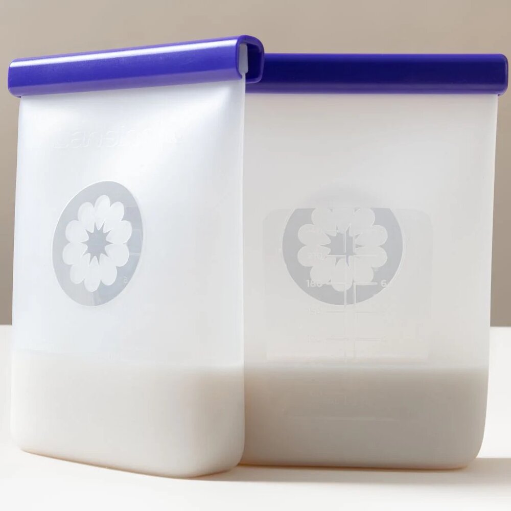 Silicone Bewaarzakjes voor moedermelk 5 stuks - Silicone Bewaarzakjes voor moedermelk 5 stuks -